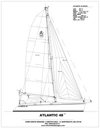 Chris White Designs A48 sail plan